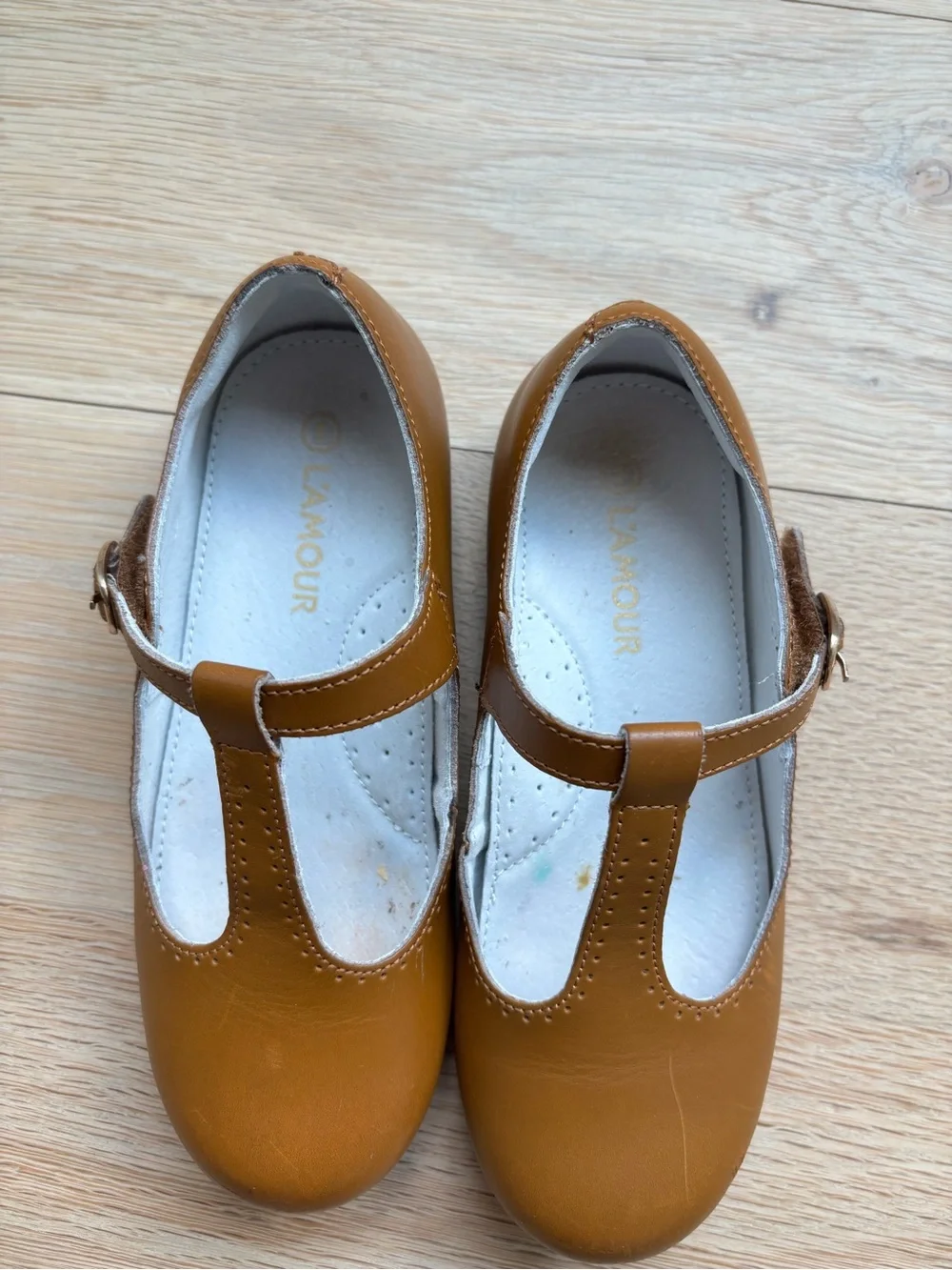 L’Amour Eleanor T-Bar Dress Shoe - Size 1